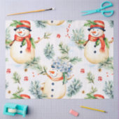 Sneeuwvlokken Sneeuwvlokken Snow Holly Berries Ker Tissuepapier (Craft)