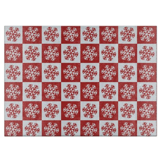 Sneeuwvlokken Snijplank (Voorkant)