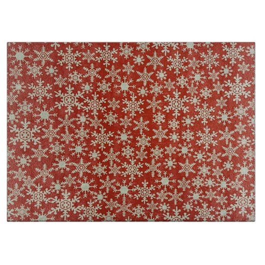 Sneeuwvlokken Snijplank (Voorkant)