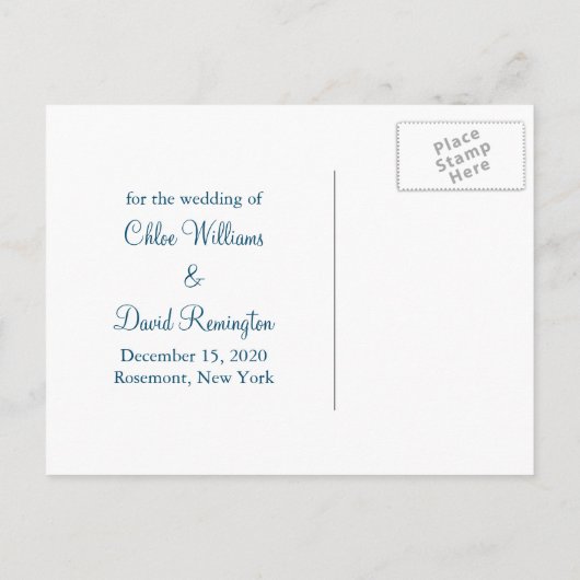 Sneeuwvlokken sparen het Briefkaart 2 van de Datum (Achterkant)