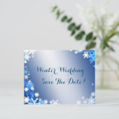 Sneeuwvlokken sparen het Briefkaart 2 van de Datum (Staand voorkant)