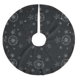 Sneeuwvlokken Sparkles Glitter Black Christmas Chi Kerstboom Rok