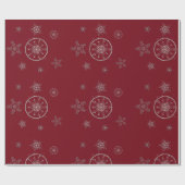 Sneeuwvlokken Sparkles Glitter Modern Christmas Re Cadeaupapier (Vlak)