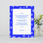 Sneeuwvlokken St. Nick Letter (Staand voorkant)