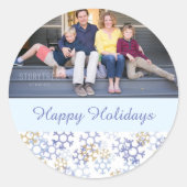 Sneeuwvlokken Sticker (Voorkant)