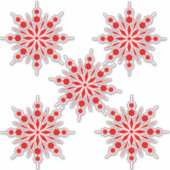 Sneeuwvlokken Sticker (Voorkant)