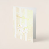 Sneeuwvlokken Strepen Kerstmis Folie Kaarten (Voorkant)