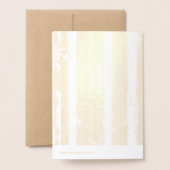 Sneeuwvlokken Strepen Kerstmis Folie Kaarten (Met envelop)