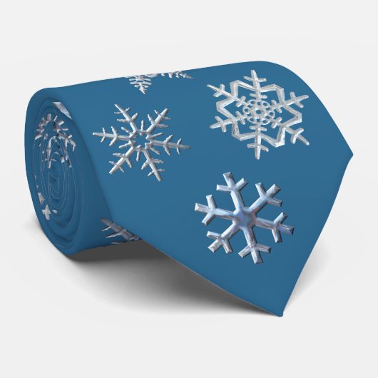 Sneeuwvlokken stropdas (Opgerold)