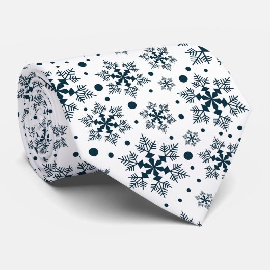 Sneeuwvlokken Stropdas (Opgerold)