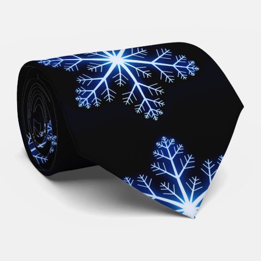 Sneeuwvlokken stropdas (Opgerold)