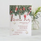 Sneeuwvlokken, Sweets Company met kerstparty Kaart (Staand voorkant)