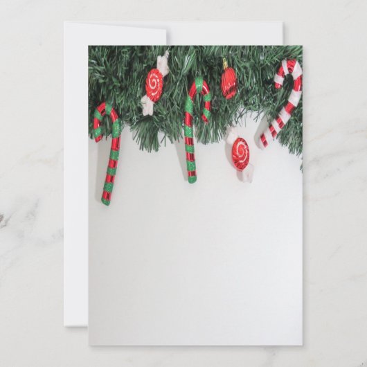 Sneeuwvlokken, Sweets Company met kerstparty Kaart (Achterkant)