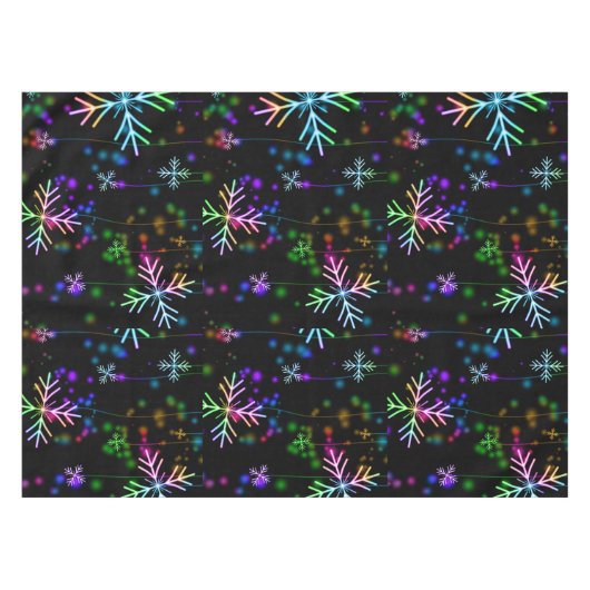 sneeuwvlokken tafelkleed (Voorkant (Horizontaal))