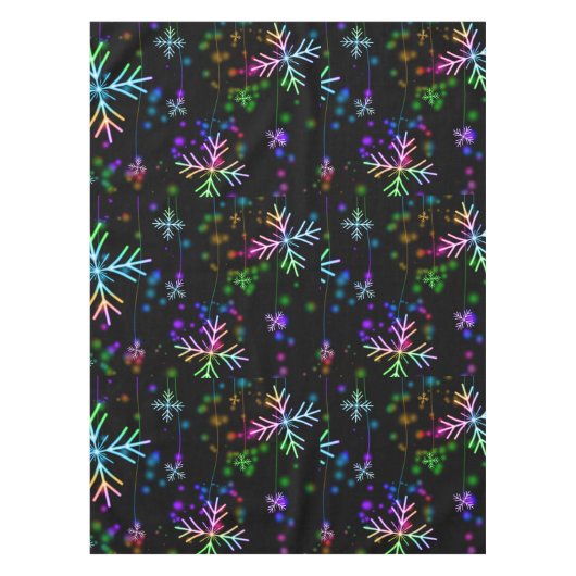 sneeuwvlokken tafelkleed (Voorkant)