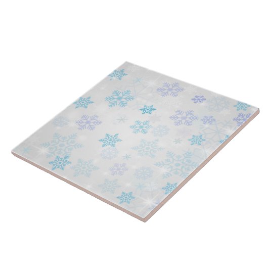 Sneeuwvlokken Tegeltje (Zijkant)