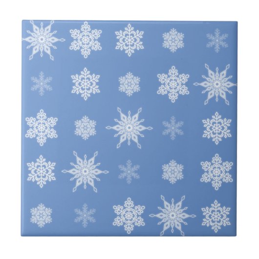 Sneeuwvlokken Tegeltje (Voorkant)