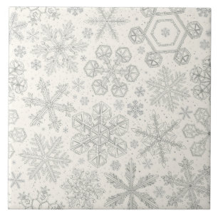Sneeuwvlokken Tegeltje