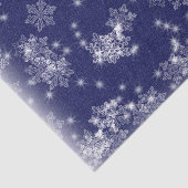 Sneeuwvlokken tegen een nachtelijke hemel tissuepapier (Detail)