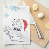 Sneeuwvlokken Theedoek (Quarter Fold)