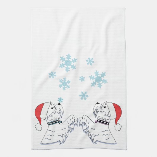 Sneeuwvlokken Theedoek (Verticaal)