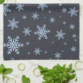 Sneeuwvlokken Theedoek (Gevouwen)