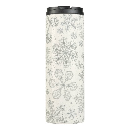 Sneeuwvlokken Thermosbeker (Achterkant)