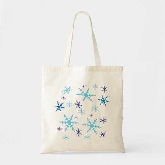 Sneeuwvlokken Tote Bag (Voorkant)