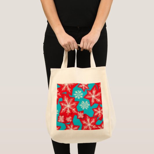 Sneeuwvlokken Tote Bag (Voorkant (product))