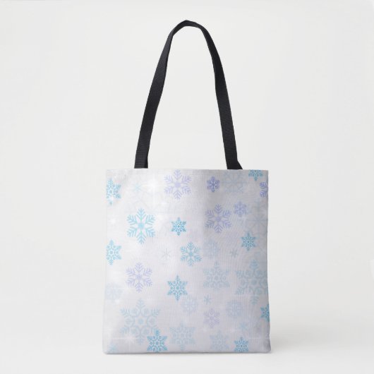Sneeuwvlokken Tote Bag (Voorkant)