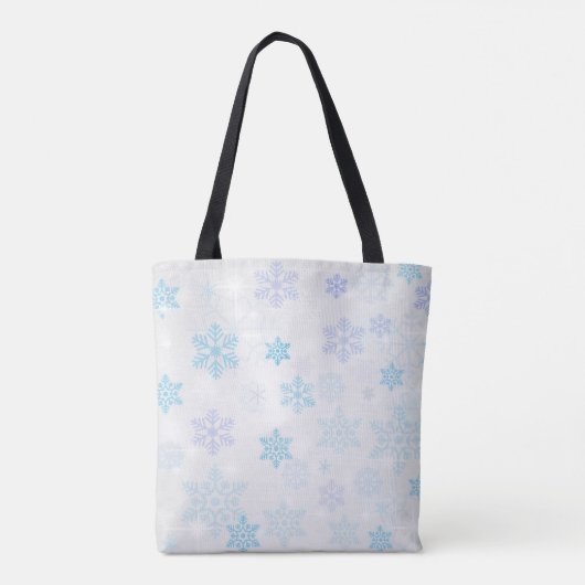 Sneeuwvlokken Tote Bag (Achterkant)