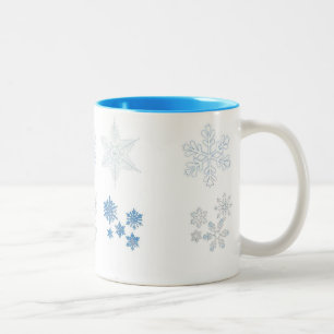 Sneeuwvlokken Tweekleurige Koffiemok