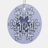Sneeuwvlokken Vakantie Keepsake Ornament (Links)
