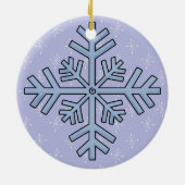 Sneeuwvlokken Vakantie Keepsake Ornament (Achterkant)