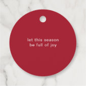  sneeuwvlokken van Bourgogne kerst Bedankjes Labels (Achterkant)