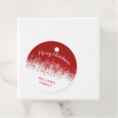  sneeuwvlokken van Bourgogne kerst Bedankjes Labels (In situ)