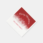  sneeuwvlokken van Bourgogne kerst Servet (Hoek)