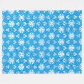 Sneeuwvlokken van de Afar Fleece Blanket Deken (Voorkant (Horizontaal))