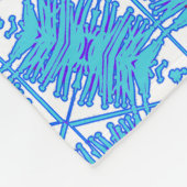 Sneeuwvlokken van de Afar Fleece Blanket Deken (Hoek)
