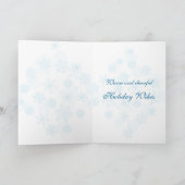 Sneeuwvlokken van de Kerstboom van de Toestellen Feestdagen Kaart (Binnen)