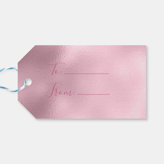 Sneeuwvlokken van goudmarmeren eenhoornrendieren i cadeaulabel (Achterkant Horizontaal)