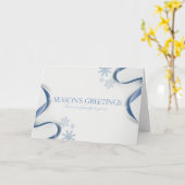 Sneeuwvlokken van het seizoen kaart (Gele Bloem)