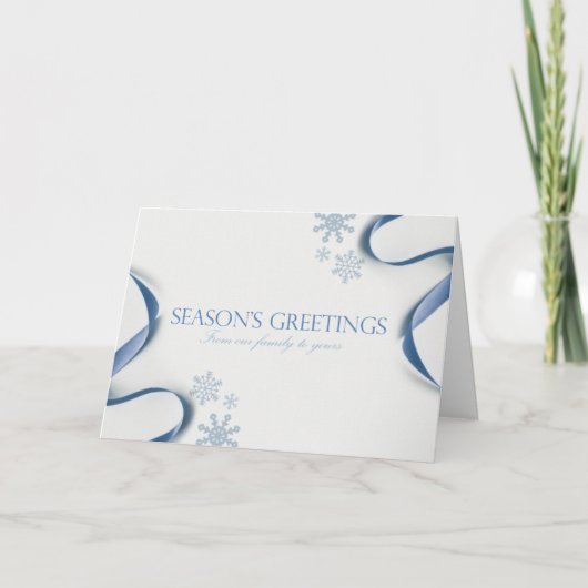 Sneeuwvlokken van het seizoen kaart (Voorkant)