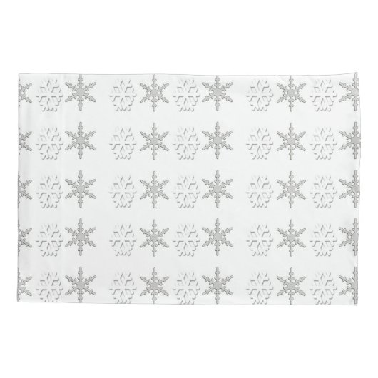 Sneeuwvlokken van Hoesjes met schroefdraad (één st Kussensloop (Achterkant-Links)