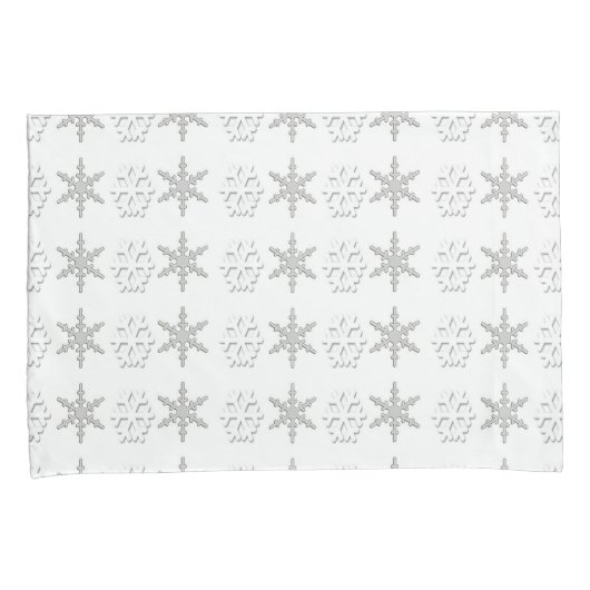 Sneeuwvlokken van Hoesjes met schroefdraad (één st Kussensloop (Voorkant-Rechts)