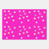 Sneeuwvlokken Verpakkingspapier 3 Platte vellen (Voorkant 2)