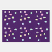 Sneeuwvlokken Verpakkingspapier 3 Platte vellen (Voorkant 3)