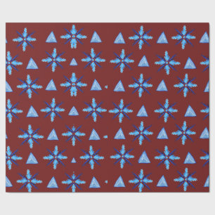 Sneeuwvlokken Verpakkingspapier Cadeaupapier