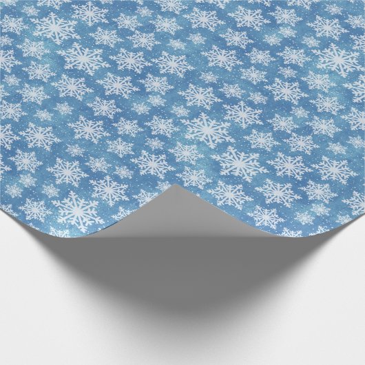 Sneeuwvlokken Verpakkingspapier Cadeaupapier (Hoek)