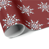 Sneeuwvlokken Verpakkingspapier Cadeaupapier (Rol Hoek)